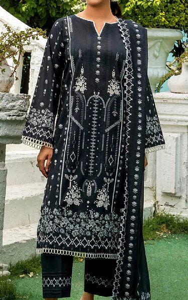 Khas Black/Off White Lawn Suit | Pakistani Lawn Dress in USA- Image 1