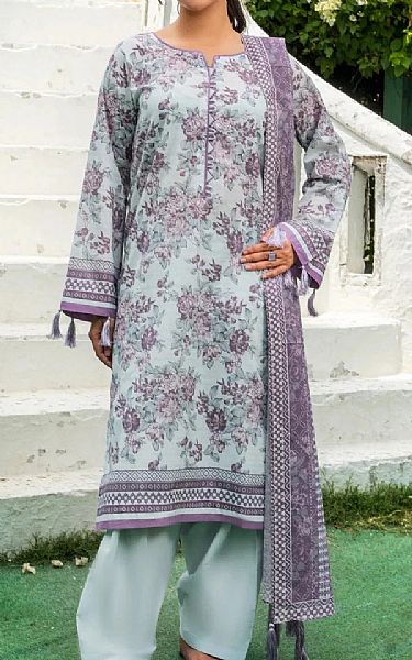 Khas Pale Blue Lawn Suit | Pakistani Lawn Dress in USA- Image 1