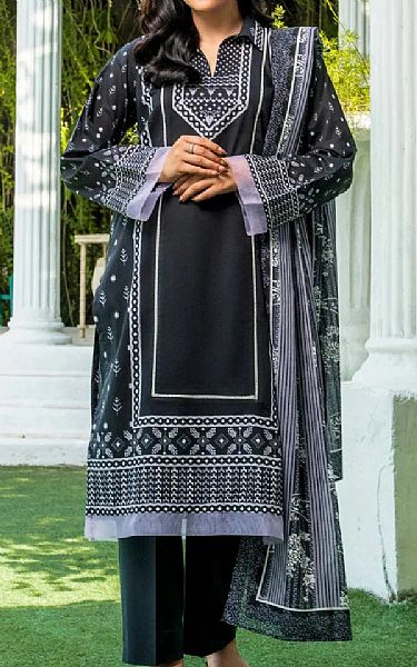 Khas Black Lawn Suit | Pakistani Lawn Dress in USA- Image 1