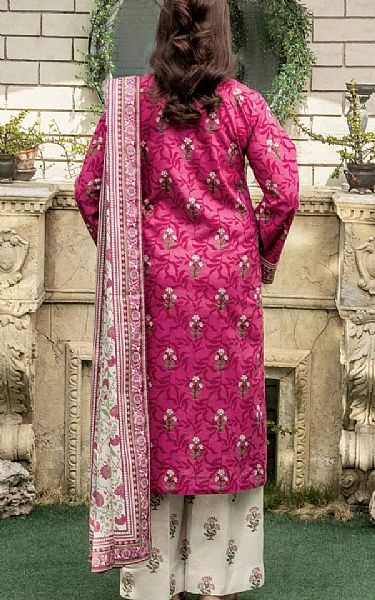 Khas Bright Pink Lawn Suit | Pakistani Lawn Dress in USA- Image 2