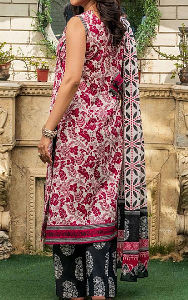 Khas Bright Pink/Off White Lawn Suit | Pakistani Lawn Dress in USA- Image 2