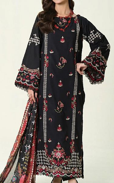 Khas Black Lawn Suit | Pakistani Lawn Dress in USA- Image 1