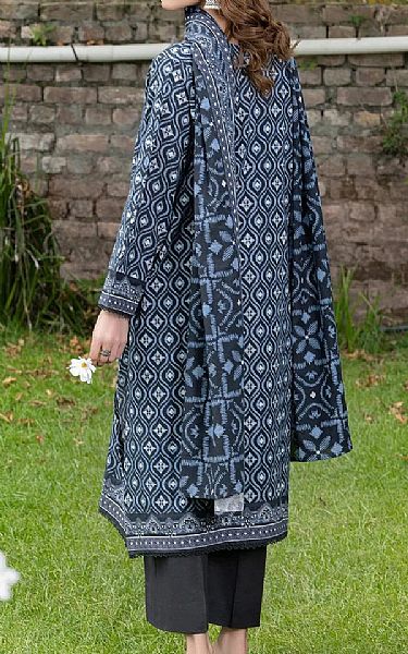 Khas Black/Pastel Blue Khaddar Suit | Pakistani Winter Dresses in USA- Image 2