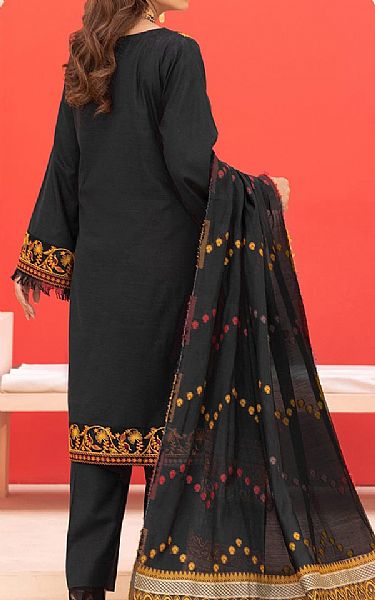 Khas Black Khaddar Suit | Pakistani Winter Dresses- Image 2