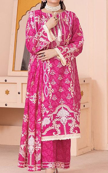 Khas Magenta Khaddar Suit | Pakistani Winter Dresses- Image 1