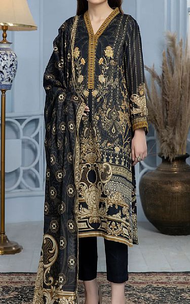 Kross Kulture Black Lawn Suit (2 Pcs) | Pakistani Dresses in USA- Image 1