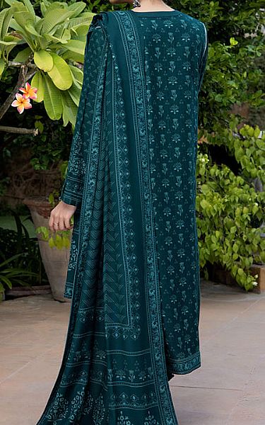 Lsm Teal Woven Suit | Pakistani Dresses in USA- Image 2