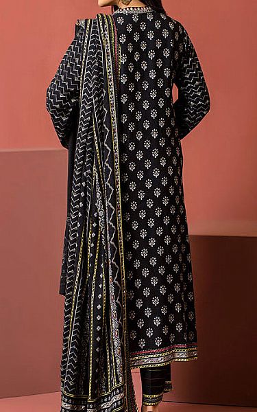Lsm Black Pashmina Suit | Pakistani Winter Dresses- Image 2