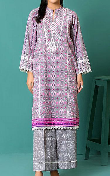 Lsm Grey Khaddar Suit (2 Pcs) | Pakistani Winter Dresses- Image 1