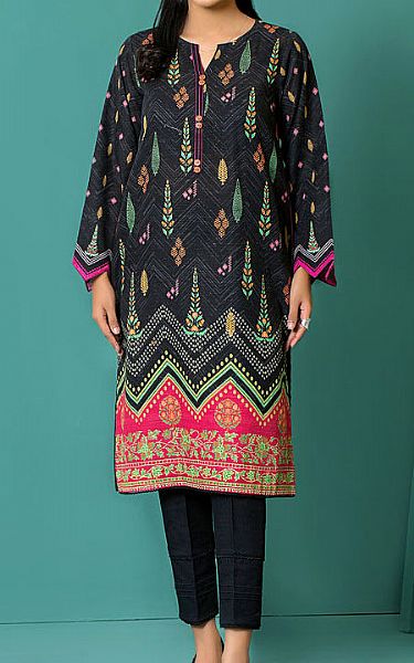 Lsm Black Khaddar Suit (2 Pcs) | Pakistani Winter Dresses- Image 1