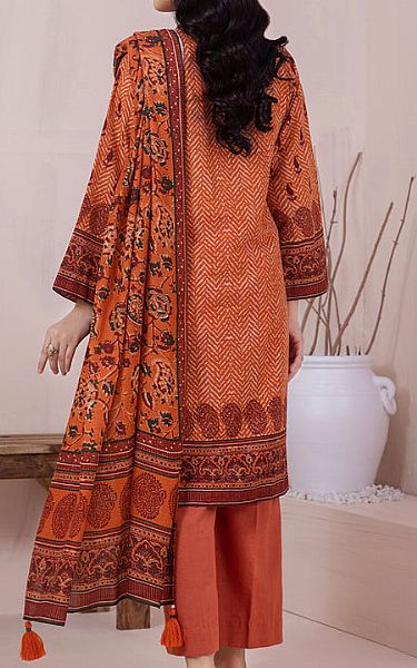 Lsm Coral Khaddar Suit | Pakistani Winter Dresses- Image 2