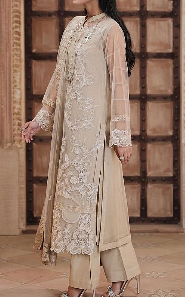 Ivory Net Suit | Lsm Pakistani Chiffon Dresses