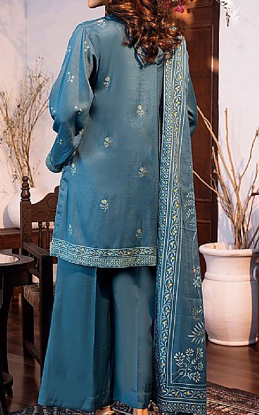 Lsm Cadet Blue Marina Suit | Pakistani Winter Dresses in USA- Image 2