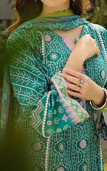 Lsm Emerald Green Lawn Suit | Pakistani Lawn Suits- Image 2
