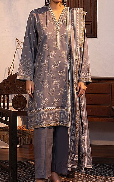 Lsm Grey Marina Suit | Pakistani Winter Dresses in USA- Image 1