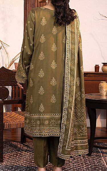 Lsm Olive Marina Suit | Pakistani Winter Dresses in USA- Image 2