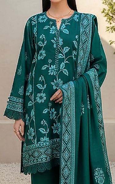 Lsm Sea Green Pashmina Suit | Pakistani Winter Dresses in USA- Image 2