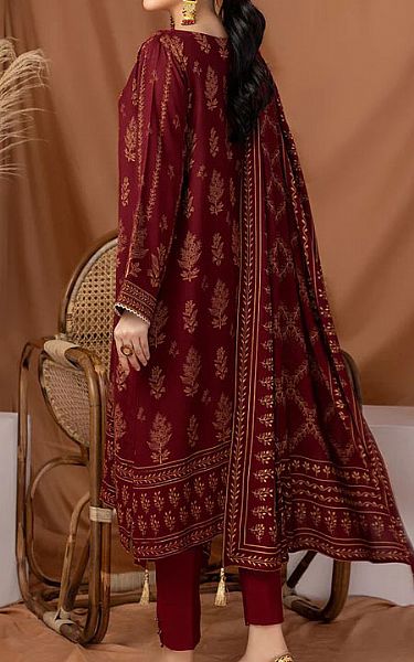 Lsm Maroon Pashmina Suit | Pakistani Dresses in USA- Image 2