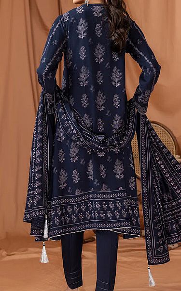 Lsm Navy Blue Pashmina Suit | Pakistani Dresses in USA- Image 2