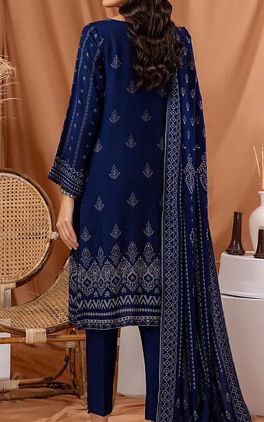 Lsm Dark Blue Pashmina Suit | Pakistani Dresses in USA- Image 2
