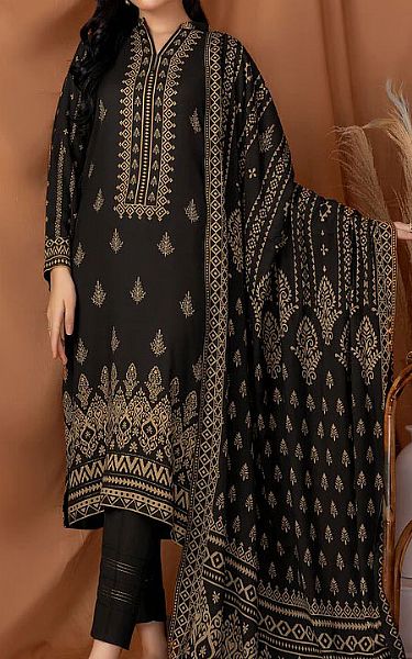 Lsm Black Pashmina Suit | Pakistani Dresses in USA- Image 1