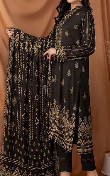 Lsm Black Pashmina Suit | Pakistani Dresses in USA- Image 2