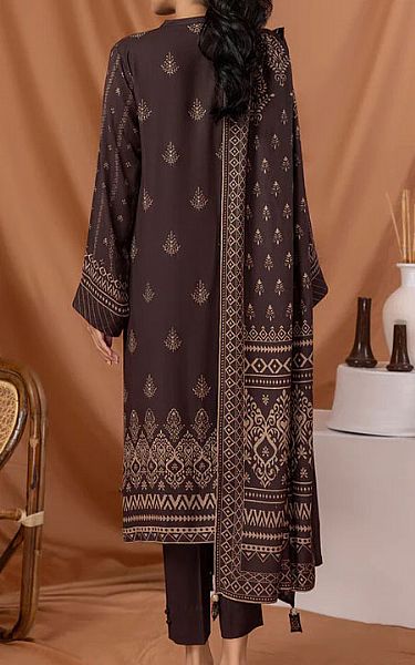 Lsm Redwood Brown Pashmina Suit | Pakistani Dresses in USA- Image 2