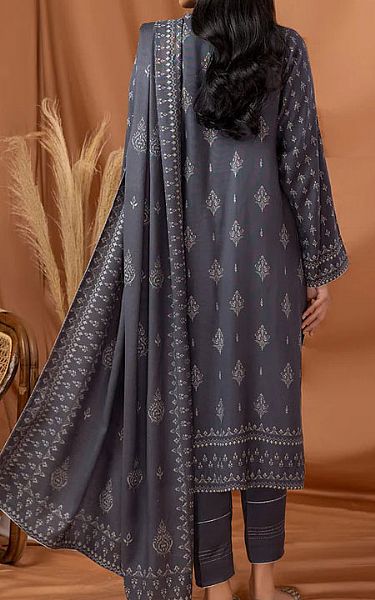 Lsm Cool Grey Pashmina Suit | Pakistani Dresses in USA- Image 2