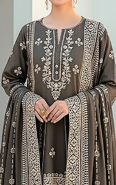 Lsm Beige Pashmina Suit | Pakistani Winter Dresses in USA- Image 2
