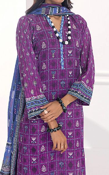 Lsm Violet Lawn Suit | Pakistani Lawn Suits- Image 2