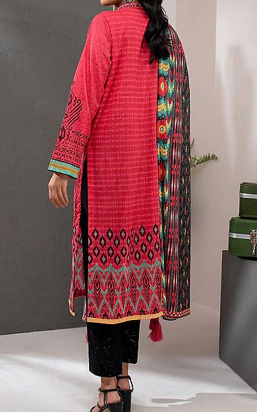 Lsm Brink Pink Lawn Suit (2 Pcs) | Pakistani Dresses in USA- Image 2