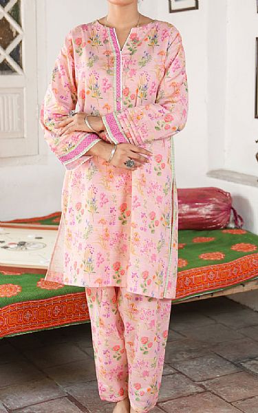 Lsm Pink Khaddar Suit (2 Pcs) | Pakistani Winter Dresses in USA- Image 1