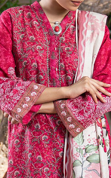 Lsm Deep Pink Khaddar Suit | Pakistani Winter Dresses in USA- Image 2
