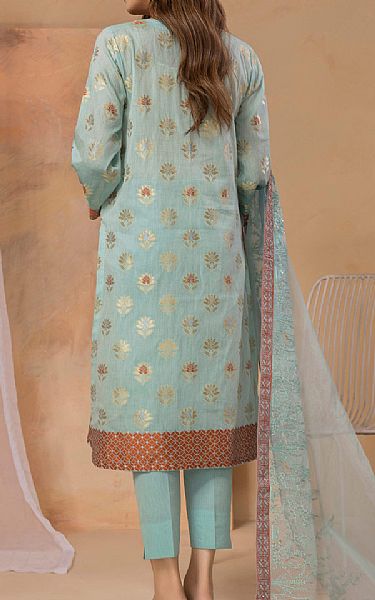 Limelight Sky Blue Jacquard Suit | Pakistani Winter Dresses- Image 2