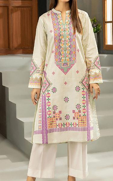 Limelight Off-White Khaddar Kurti | Pakistani Dresses in USA- Image 1