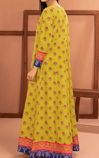 Limelight Golden Yellow Khaddar Kurti | Pakistani Winter Dresses- Image 2