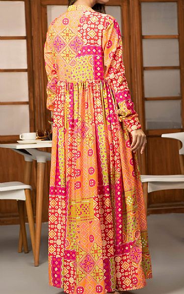 Limelight Yellow Linen Kurti | Pakistani Winter Dresses- Image 2