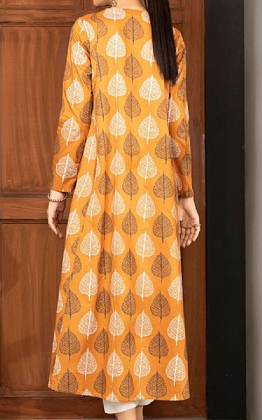 Limelight Orange Cotton Kurti | Pakistani Winter Dresses- Image 2