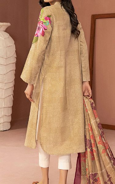 Limelight Sand Gold Khaddar Suit (2 Pcs) | Pakistani Winter Dresses- Image 2