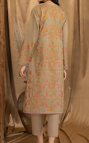 Limelight Tan Khaddar Kurti | Pakistani Dresses in USA- Image 2