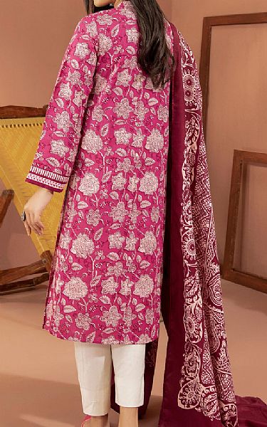 Limelight Hot Pink Khaddar Suit (2 Pcs) | Pakistani Dresses in USA- Image 2