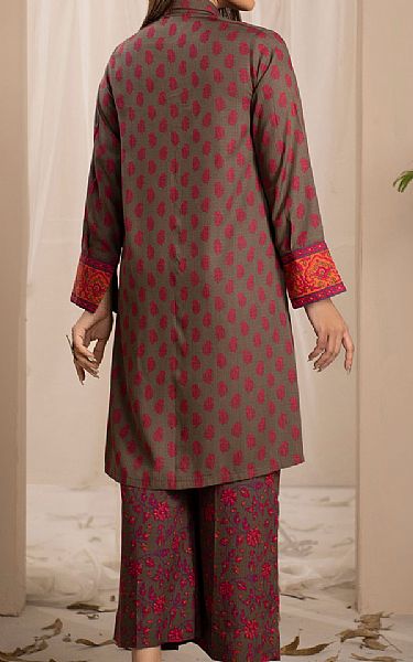 Limelight Umber Brown Linen Suit (2 Pcs) | Pakistani Dresses in USA- Image 2