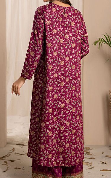 Limelight Egg Plant Linen Suit (2 Pcs) | Pakistani Winter Dresses- Image 2