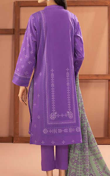 Limelight Amethyst Purple Cotton Suit | Pakistani Winter Dresses- Image 2