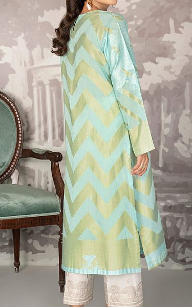 Limelight Sky Blue Jacquard Suit (2 Pcs) | Pakistani Winter Dresses- Image 2