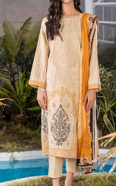 Limelight Ivory Jacquard Suit (2 Pcs) | Pakistani Winter Dresses- Image 1