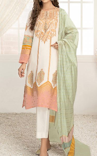 Limelight White Lawn Suit | Pakistani Lawn Suits- Image 1