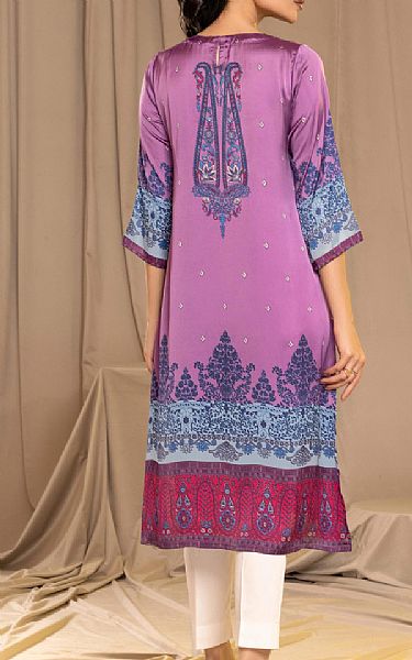 Limelight Purple Silk Kurti | Pakistani Winter Dresses- Image 2