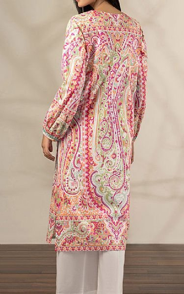 Limelight White Cambric Kurti | Pakistani Winter Dresses- Image 2
