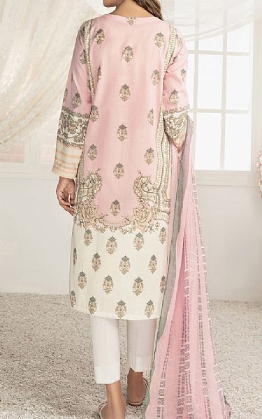Limelight Off-white/Baby Pink Lawn Suit (2 Pcs) | Pakistani Lawn Suits- Image 2